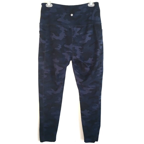 Danskin blue camo leggings, size large. - Picture 3 of 8